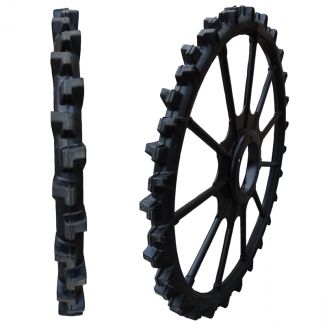 rubber solid tyres and wheels for disc seeding machine