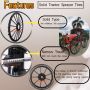 High speed rice transplanter tires solid rubber wheels | paddy field tyres with rim 