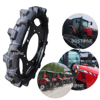 BOSTONE new design rubber solid tires and wheels for conveyour big tractors loaded tractor tires