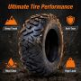 Heavy Duty Mud ATV Tires 25x8-12 25x10-12 BOSTONE | Aggressive Tread for Deep Mud