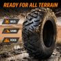 Heavy Duty Mud ATV Tires 25x8-12 25x10-12 BOSTONE | Aggressive Tread for Deep Mud